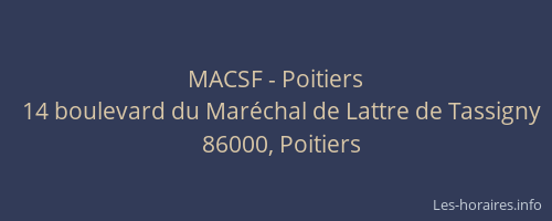 MACSF - Poitiers
