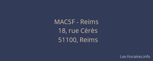 MACSF - Reims