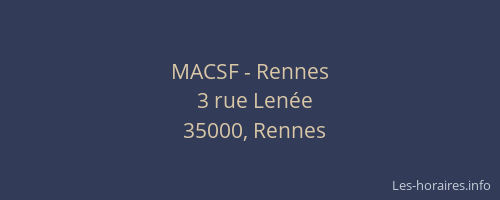 MACSF - Rennes