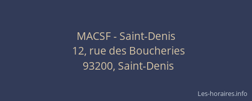 MACSF - Saint-Denis