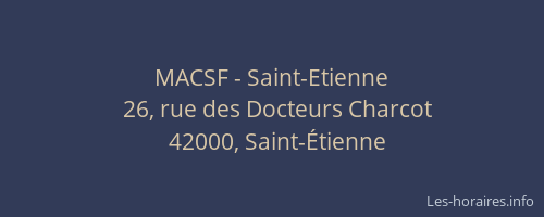 MACSF - Saint-Etienne