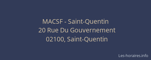 MACSF - Saint-Quentin