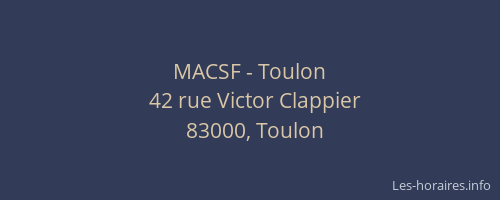 MACSF - Toulon