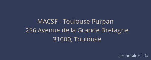 MACSF - Toulouse Purpan