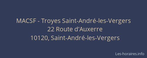 MACSF - Troyes Saint-André-les-Vergers