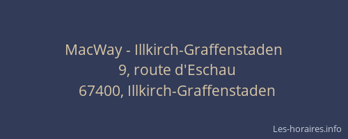 MacWay - Illkirch-Graffenstaden