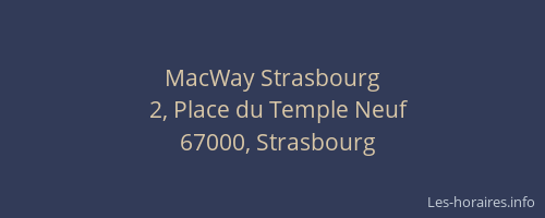 MacWay Strasbourg