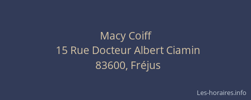 Macy Coiff