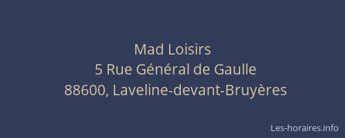 Mad Loisirs