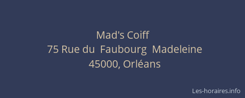 Mad's Coiff