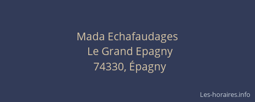 Mada Echafaudages
