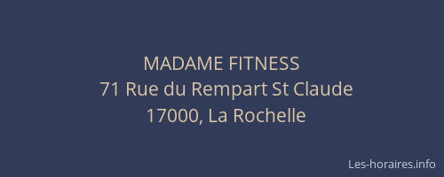 MADAME FITNESS