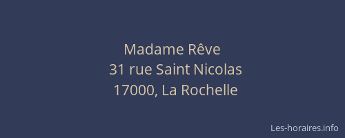 Madame Rêve