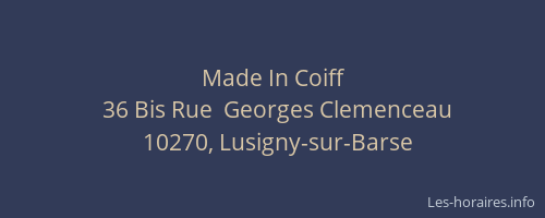 Made In Coiff