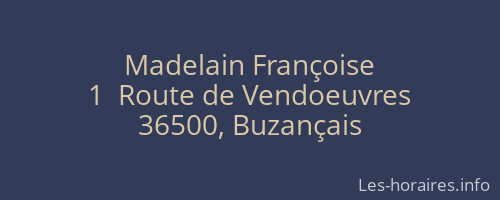 Madelain Françoise