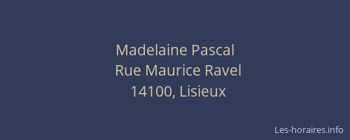 Madelaine Pascal