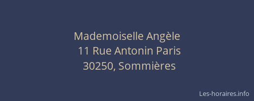 Mademoiselle Ang&egrave;le