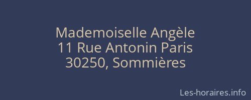 Mademoiselle Angèle