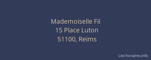 Mademoiselle Fil