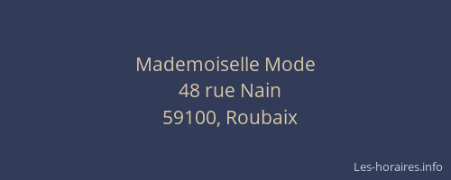 Mademoiselle Mode