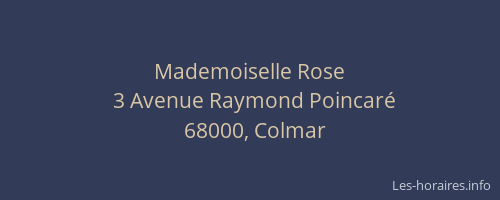 Mademoiselle Rose