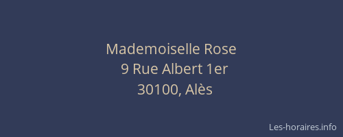 Mademoiselle Rose