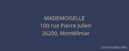 MADEMOISELLE
