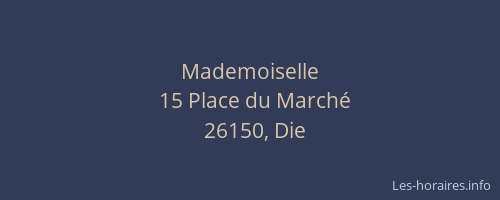 Mademoiselle