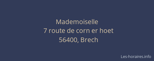 Mademoiselle