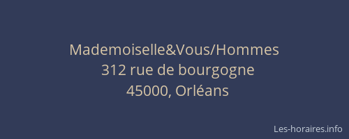 Mademoiselle&Vous/Hommes