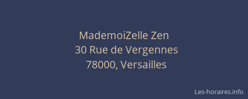 MademoiZelle Zen