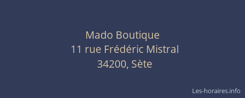 Mado Boutique