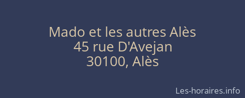 Mado et les autres Alès