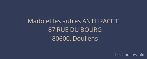 Mado et les autres ANTHRACITE