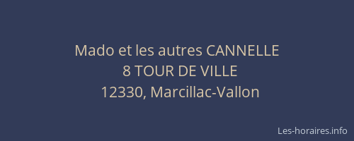 Mado et les autres CANNELLE
