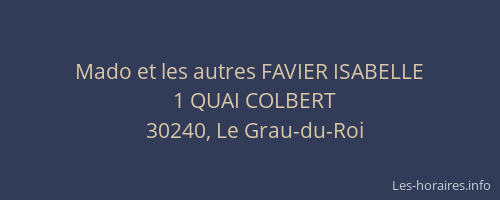 Mado et les autres FAVIER ISABELLE