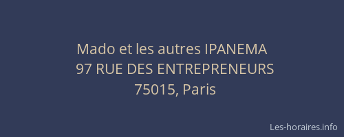 Mado et les autres IPANEMA