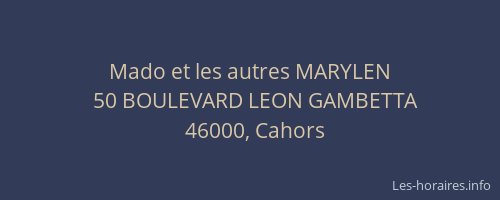 Mado et les autres MARYLEN