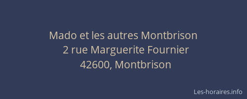 Mado et les autres Montbrison