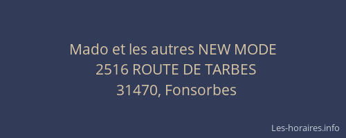 Mado et les autres NEW MODE