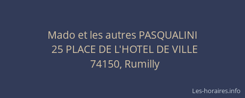 Mado et les autres PASQUALINI