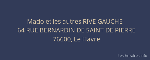 Mado et les autres RIVE GAUCHE