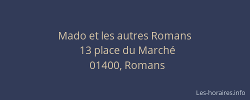 Mado et les autres Romans