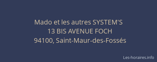 Mado et les autres SYSTEM'S