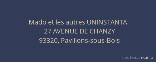 Mado et les autres UNINSTANTA