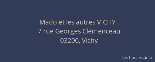 Mado et les autres VICHY