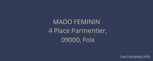 MADO FEMININ