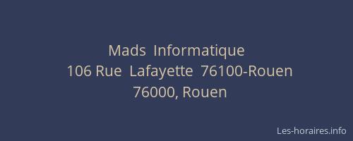 Mads  Informatique