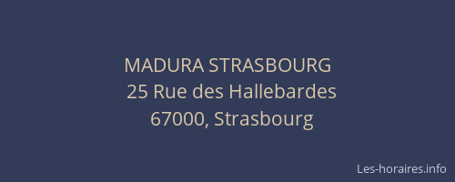 MADURA STRASBOURG