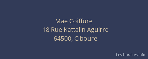 Mae Coiffure